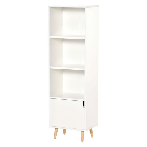 Homcom scaffale libreria con - scaffale, 3