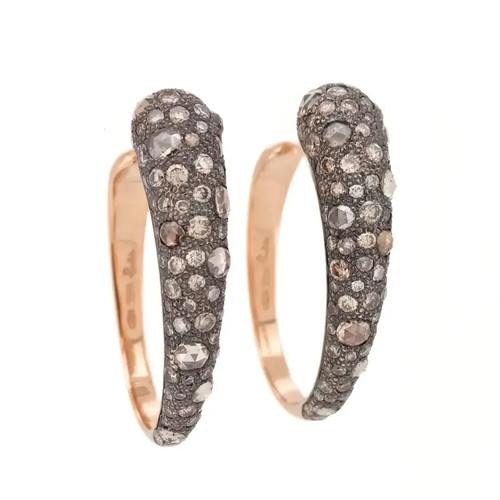 Orecchini diamanti brown - orecchini,