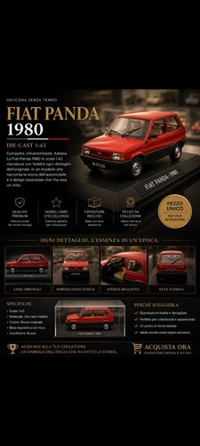 Fiat panda modellino scala - fiat,