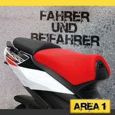 Aprilia SR 50 R / FACTORY Set coprisedili - Rosso / Nero