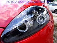 FARI FIAT GRANDE PUNTO ANGEL EYES A LED NERI DAL 09/2005 AL 08/2008 + MOTORINI