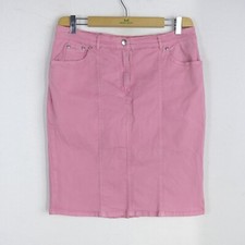 Gonna BLUEMARINE Donna Taglia 48 Rosa Cotone Woman Skirt Comoda Elegante Casual