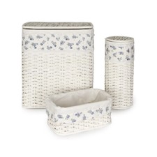 Set 3 pz ceste portabiancheria