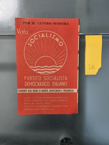 Dépliant volantino socialismo - volantino,