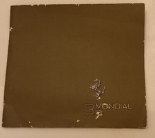BROCHURE FERRARI 3.2 MONDIAL + BIGLIETTO MARANELLO s.r.l. concessionario Pesaro
