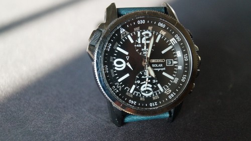 Seiko solar pilot quarzo 42mm - seiko,