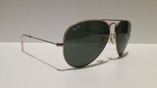 VINTAGE B&L RAY BAN AVIATOR G15 USA GOLD 58[]14