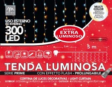 Tenda 300 led - bicolore, bianco