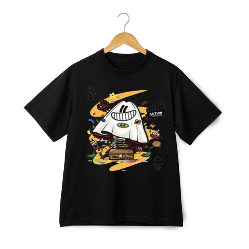 Shirt unisex ghost action - t-shirt,