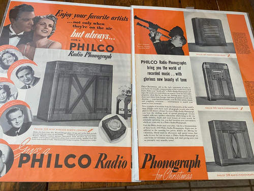 Radiofonografo philco 1939 - radiofonografo,