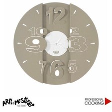 Arti e Mestieri orologio da parete design Tunnel beige cm. 50
