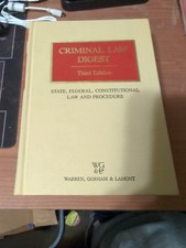 Criminal Law Digest, 3rd Ed