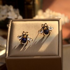 Orecchini a Perno Dorato