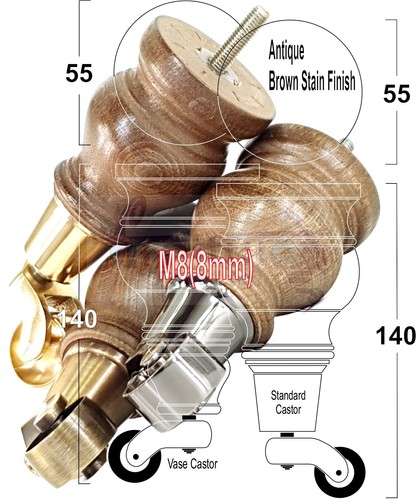 Gambe per mobili legno - mobili, in