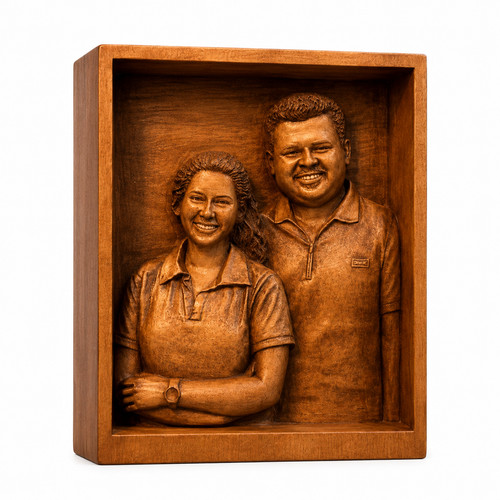 Ritratto legno 3d - in,