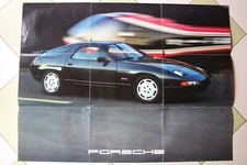 BROCHURE PORSCHE con Poster Manifesto 928 S4 1986