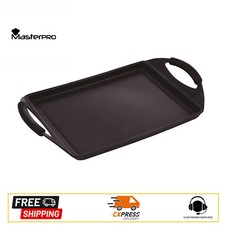 MASTERPRO Piastra grill 40cm in alluminio pressofuso antiaderente per induzione