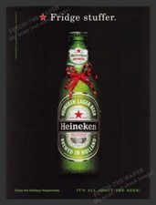 Pubblicità Stampa Heineken "Fridge Stuffer" Vacanze Anni 2000 2005