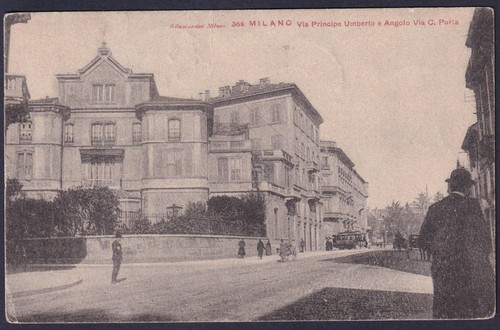 Cartolina milano via - -,