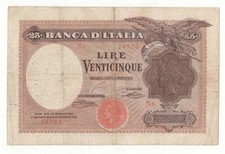 25 LIRE AQUILA LATINA BANCA