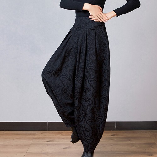 Pantalone donna jacquard