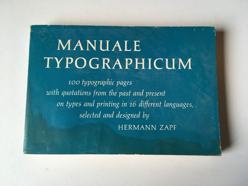 Hermann zapf manuale - hermann, /