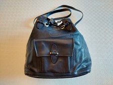 Borsa blu a secchiello Bacaria