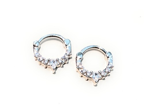 Orecchini cerchietto argento - orecchini,