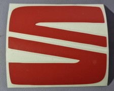 Adesivo logo Seat rosso