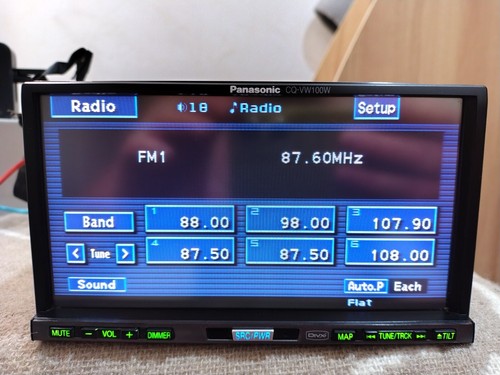 Autoradio panasonic vw100w5 - autoradio, cq-vw100w5