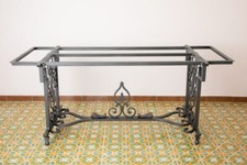 Base Tavolo Sala Da Pranzo Salone Giardino Ferro Battuto Lavorato A Mano