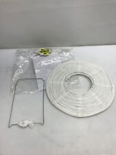 Lanterna di carta rotonda bianca angoily paralume in carta di riso estremità ...