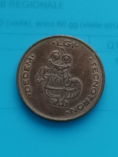 Gettone coin raro bronzo - gettone,