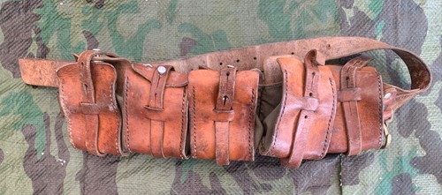 Ww1 leather pouch - leather, 5