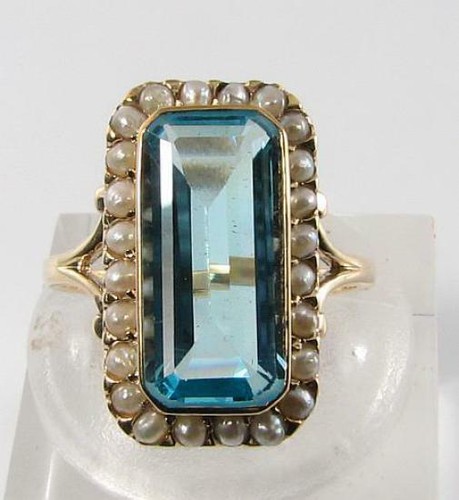 Anello art déco - art, topazio