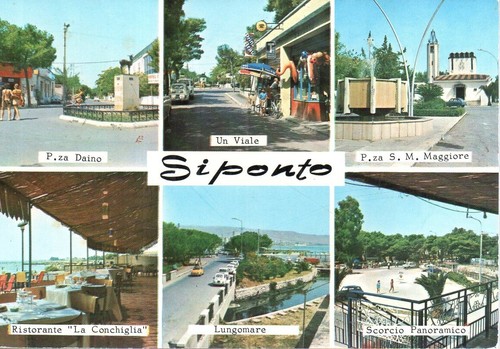 Cartolina siponto vedute - cartolina,