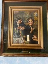 BELLISSIMO OLIO SU TAVOLA NO IROLLI  NATALI LA BELLA STRINO ESPOSITO