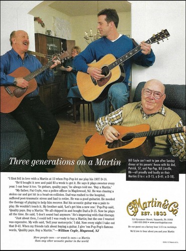 Pubblicità chitarra acustica