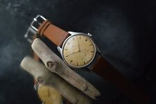 OMEGA JUMBO OVERSIZE 2505 CALATRAVA 38MM STEEL TROPICAL ORIGINAL DIAL RARISSIMO