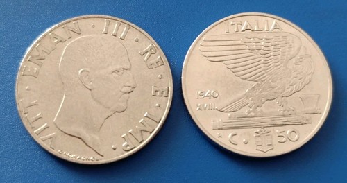 Italia moneta centesimi - italia, 50