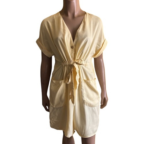 Abito zara giallo cravatta - abito,