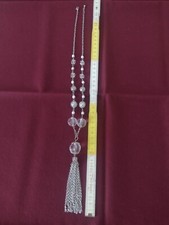 Collana vintage degli anni 80 a catenina d'acciaio con ciondolo