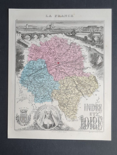 Mappa antica indre et - antica,