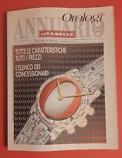 ANNUARIO OROLOGI 1999 2000 LE TABELLE CARATTERISTICHE PREZZI CONCESSIONARI