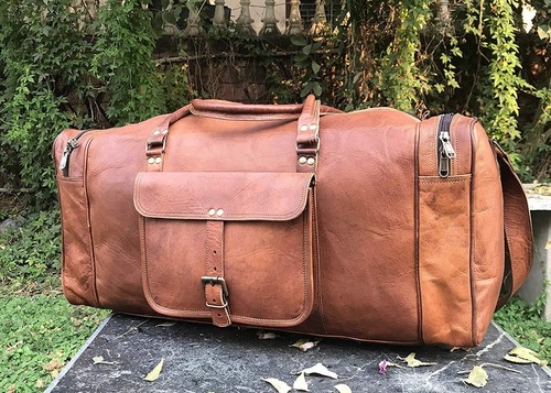 Vintage uomo pelle viaggi - vintage,