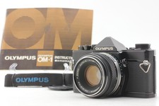 [Quasi come nuova] Olympus OM-1 fotocamera reflex pellicola 35 mm nera Auto-S 50 mm f/1.8 dal GIAPPONE