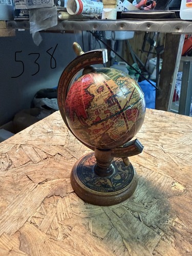 Mappamondo legno antico - mappamondo,