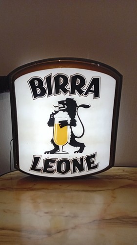 Insegna luminosa birra leone - insegna,