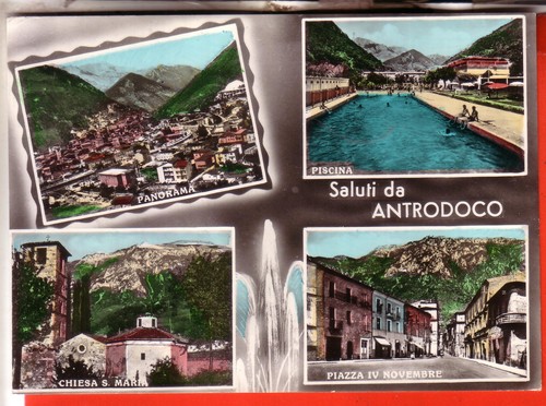 Cartolina antrodoco acqu - ,