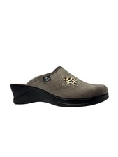 Fly Flot 96W73 ciabatte donna in velluto sottopiede in vera pelle